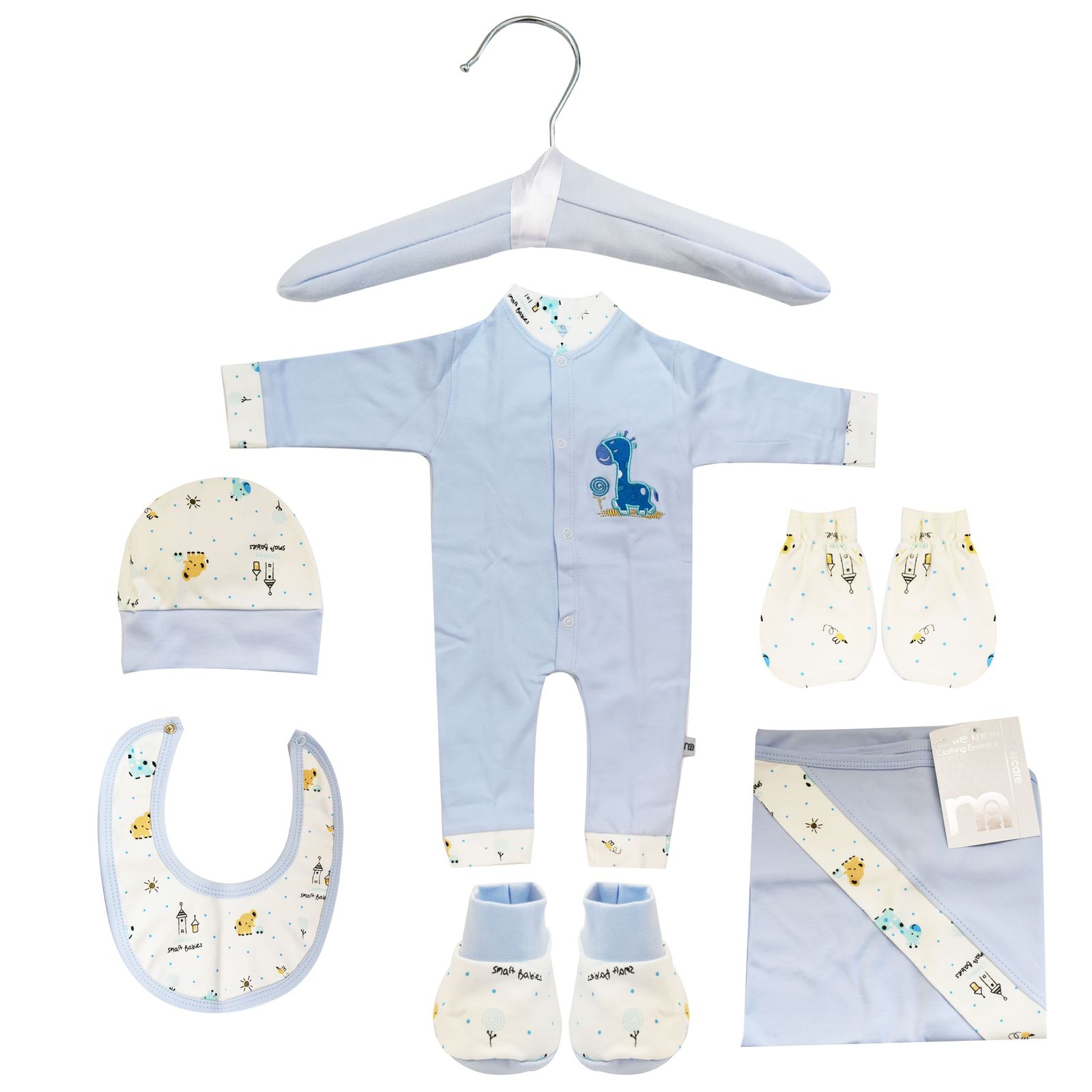 ست 7 تکه لباس نوزادی مادرکر طرح زرافه کد M454.6 -  - 1