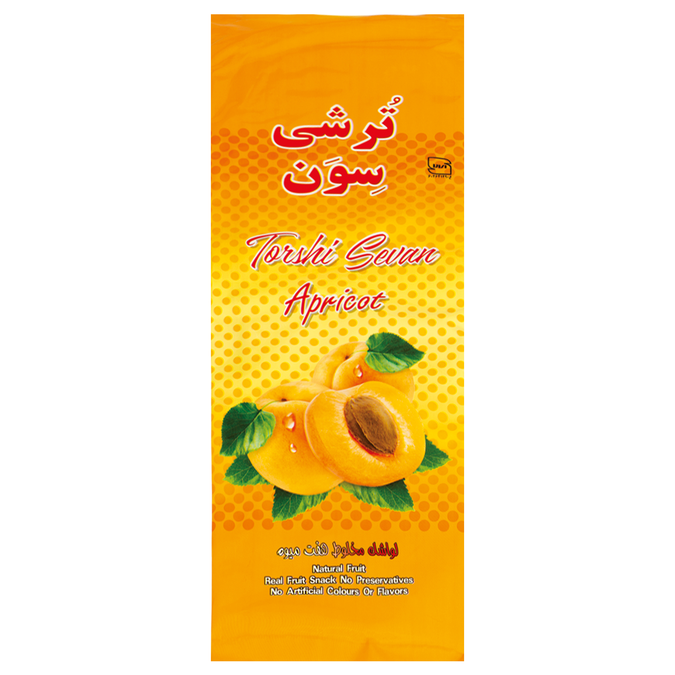 لواشک مخلوط هفت میوه زردآلو - 25 گرم بسته 20 عددی