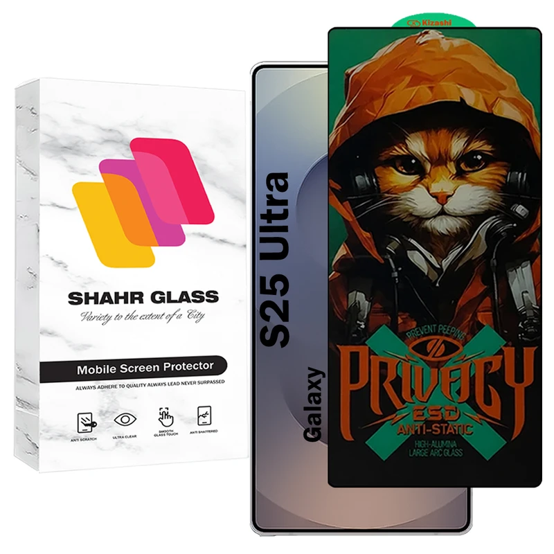 محافظ صفحه نمایش شهر گلس مدل CATPRV مناسب برای گوشی موبایل سامسونگ Galaxy S25 Ultra 5G
