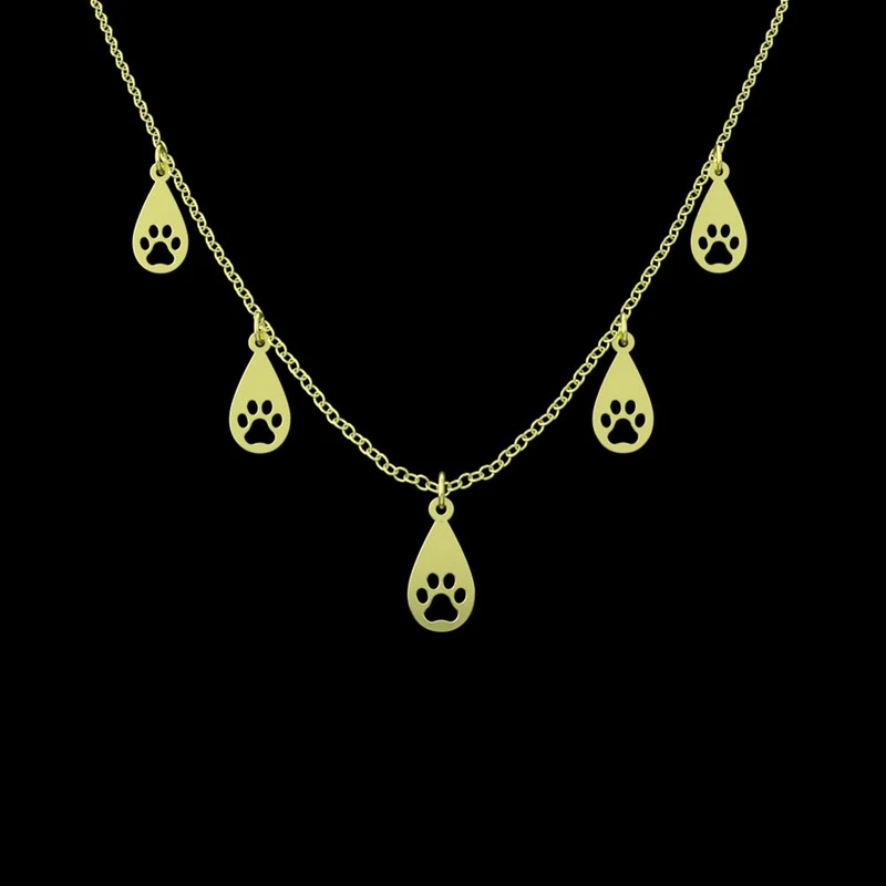 گردنبند طلا 18 عیار زنانه مدوپد مدل ردپا کد RNA11967