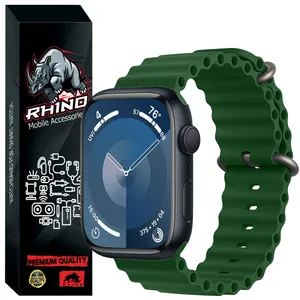 Rhino Ocean Loop Model Strap Suitable for Apple Watch Series 9 45mm / Series 8 45mm / Series 7 45mm 