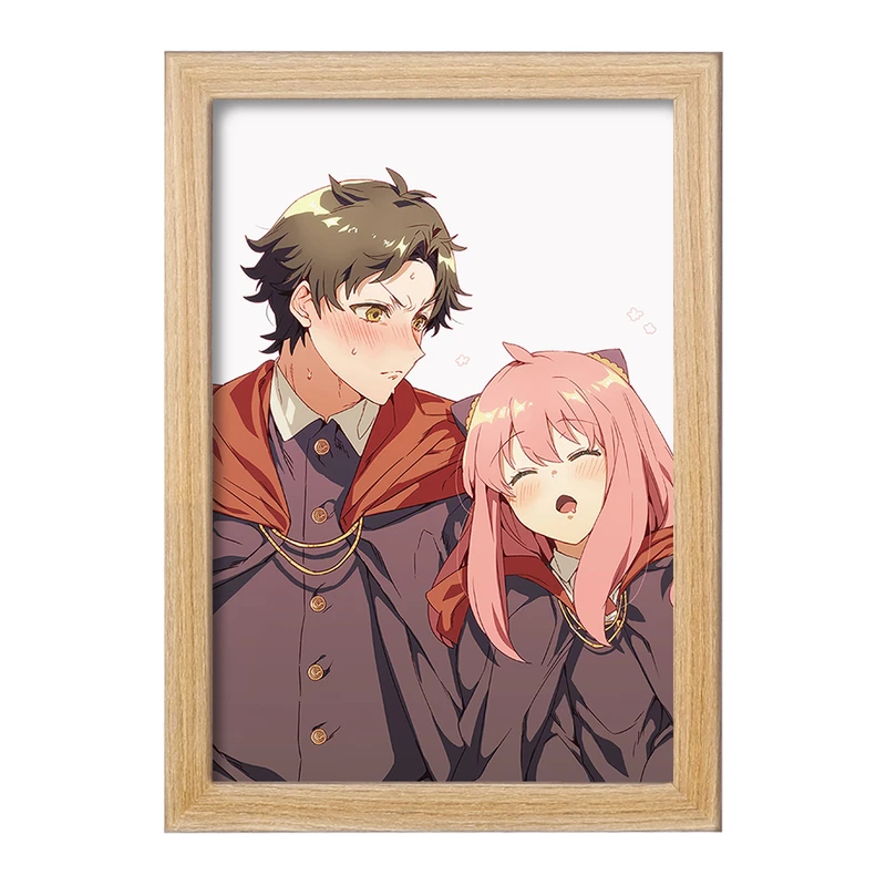 تابلو خندالو مدل انیا فورجر و دامیان دزموند انیمه اسپای ایکس فمیلی Spy x Family  کد 17665