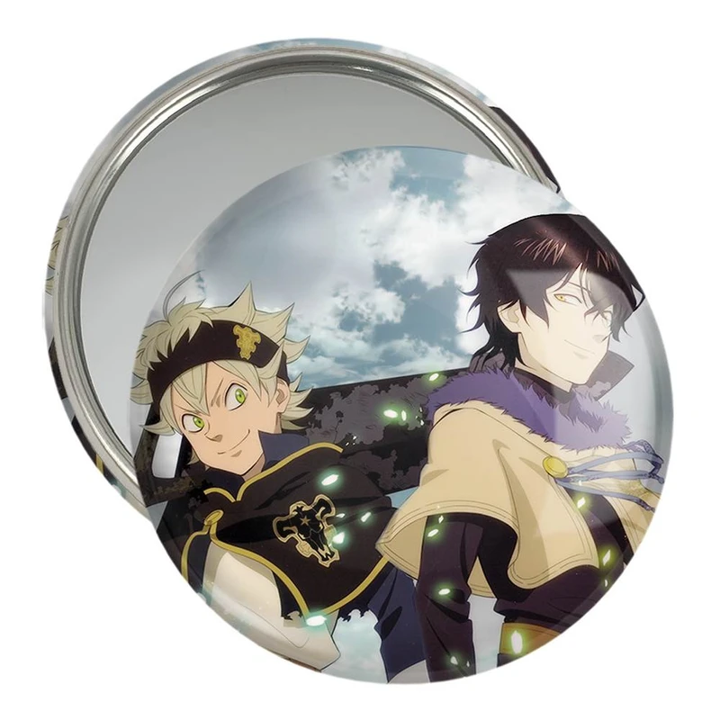 آینه جیبی خندالو مدل یونو و آستا انیمه بلک کلاور Black Clover  کد 11747