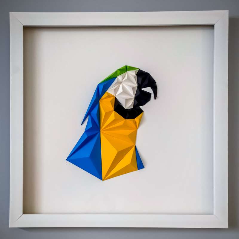 تابلو برجسته مدل Macaw 001 