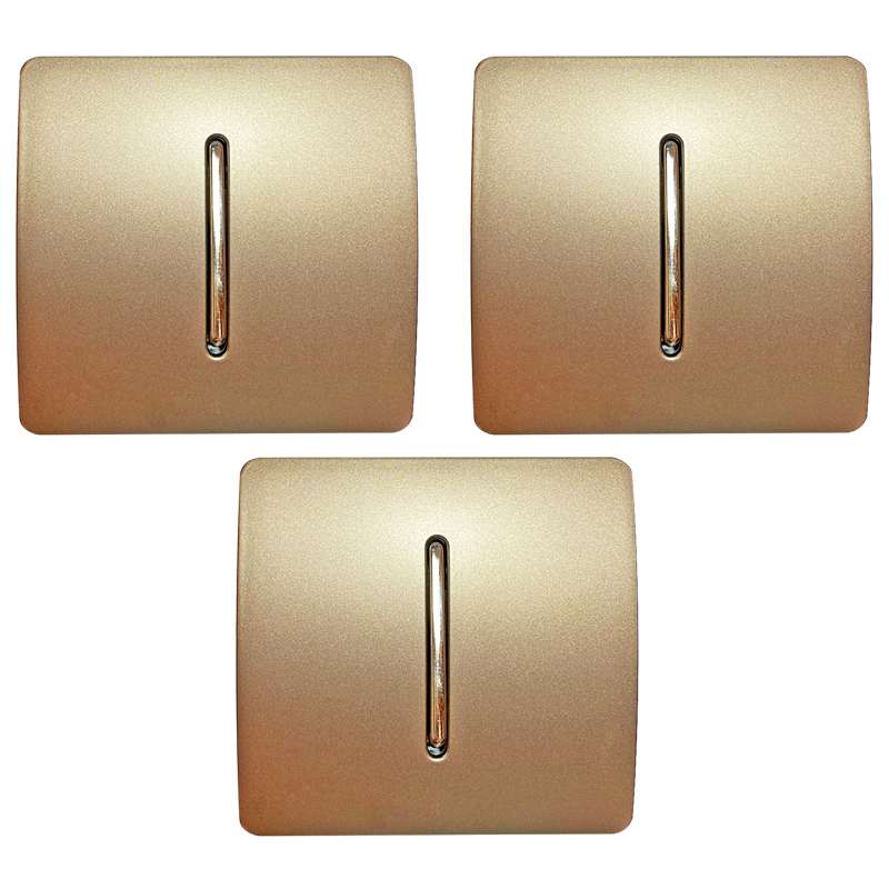 کلید تبدیل صنایع آسیا الکتریک مدل BZH-GOLD بسته 3 عددی