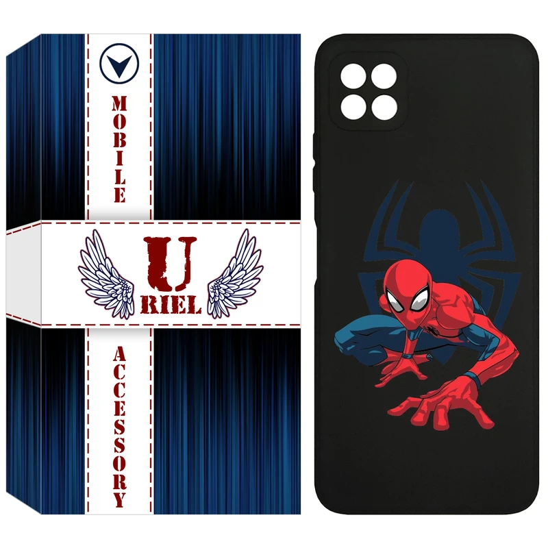 کاور یوریل قاب مدل KSH کد 75 طرح اسپایدرمن مناسب برای گوشی موبایل سامسونگ Galaxy A22 5G