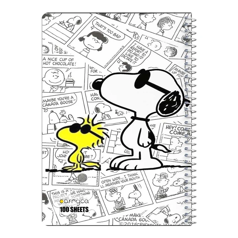 دفتر مشق 100 برگ سیمی کارنیکا طرح فیلم بادام زمینی ها The Peanuts کد 65967