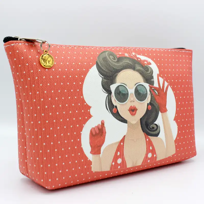 کیف لوازم آرایش زنانه طرح دختر کد A041