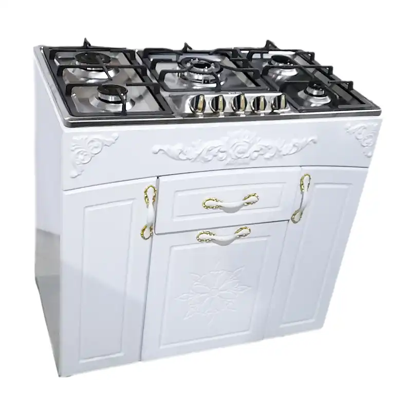 اجاق گاز 5 شعله هاکان مدل چهار درب صفحه استیل اپکسی کوهان دار