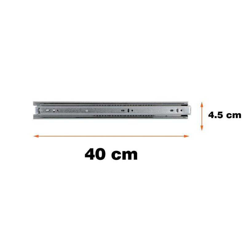 ریل کشو مدلَ A3 سایز 40 سانتی متر بسته 2 عددی