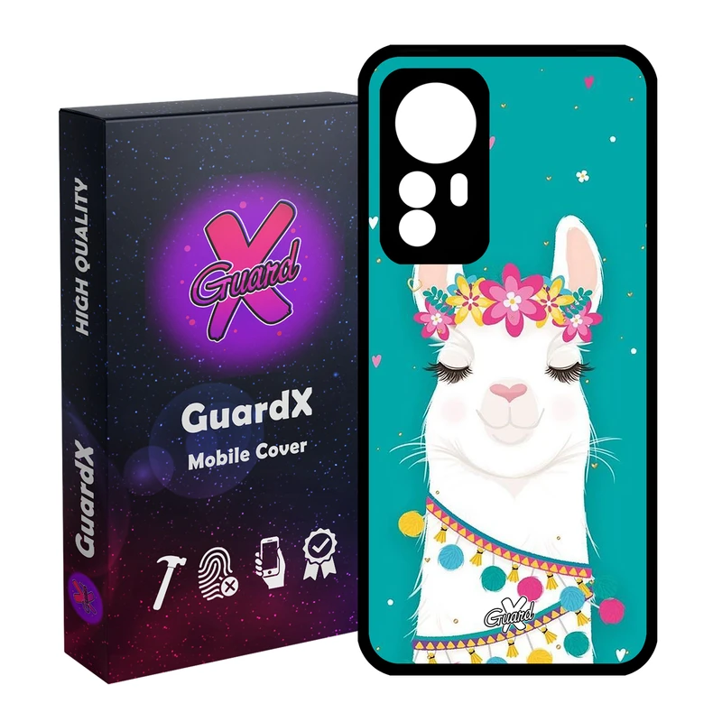 کاور گارد ایکس طرح Llama مدل Glass10017 مناسب برای گوشی موبایل شیائومی Redmi Note 12S