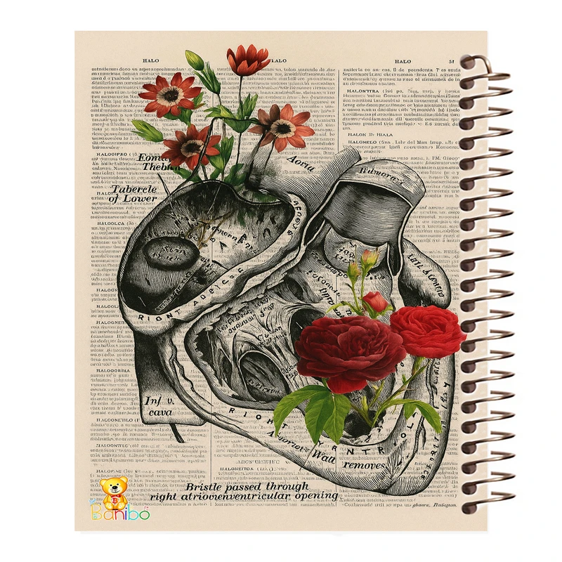 دفتر نقاشی 100 برگ بانیبو مدل قلب کد 2746