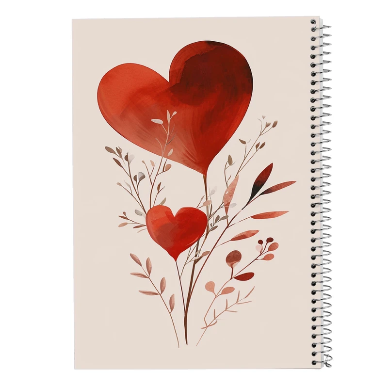 دفتر مشق 100 برگ مدوپد مدل عاشقانه love کد DF14195