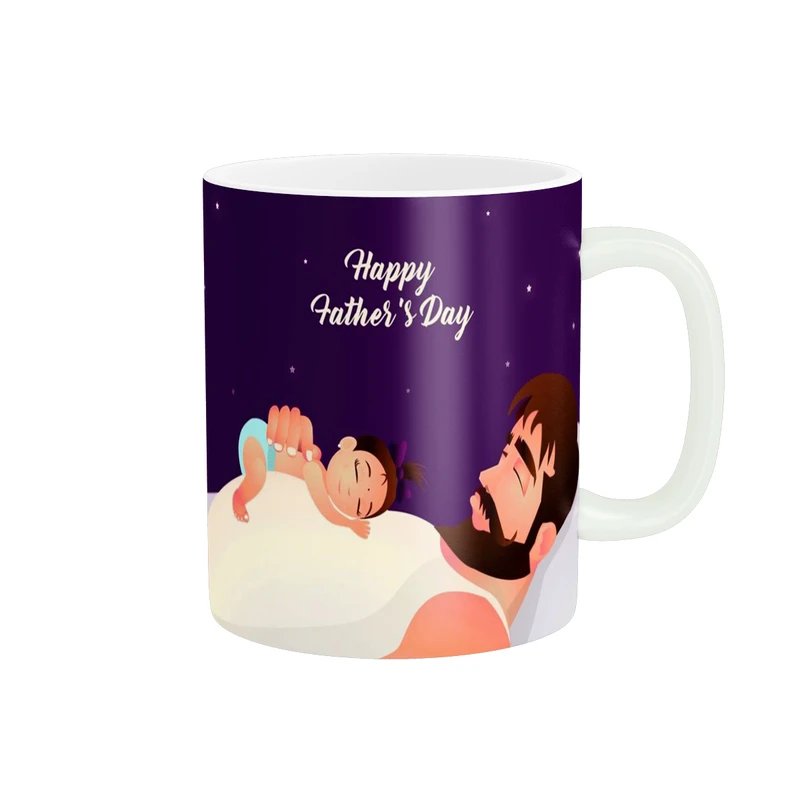 ماگ پادآفرین مدل روز پدر روز مرد طرح روز پدر مبارک کد p3345