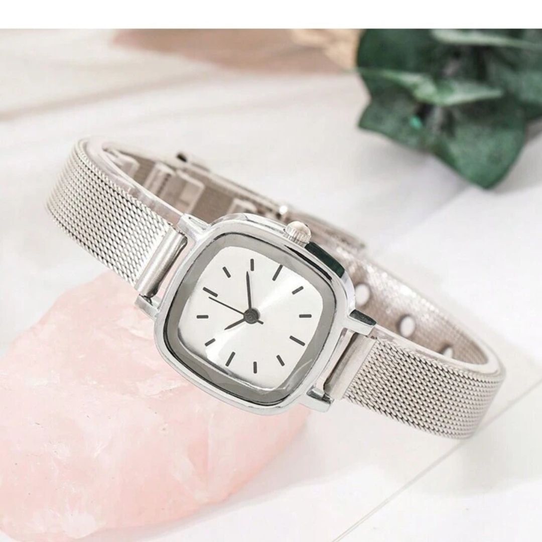 ساعت مچی عقربه ای زنانه کوارتز مدل حصیری مینیمال 01 -  - 8