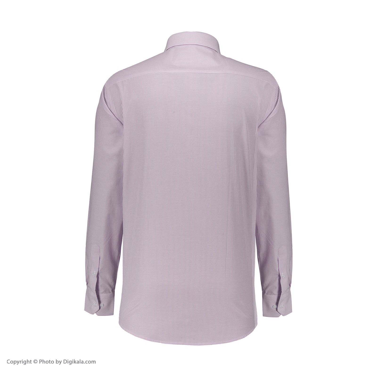 پیراهن آستین بلند مردانه ال سی من مدل 02181290-purple 082 -  - 5