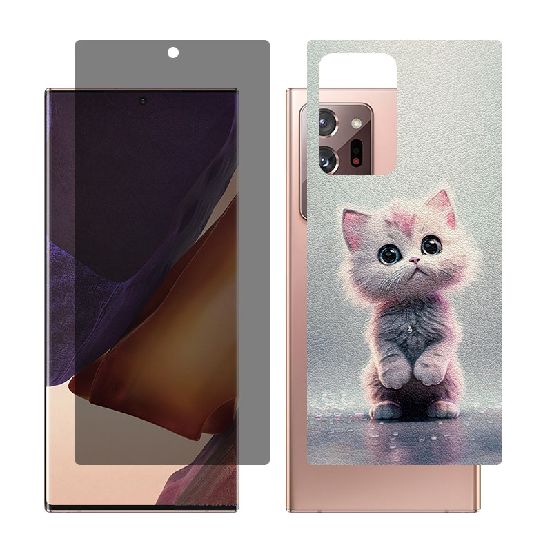 محافظ صفحه نمایش حریم شخصی گلس مدل Together مناسب برای گوشی موبایل سامسونگ Galaxy Note20 Ultra 5G به همراه برچسب پوششی