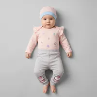 ست 3 تکه لباس راحتی نوزادی مدل بستنی