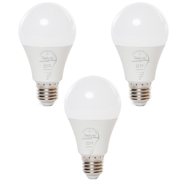 لامپ 12 وات پارس اروند الکتریک کد PA-AB12W پایه E27 بسته 3 عددی 