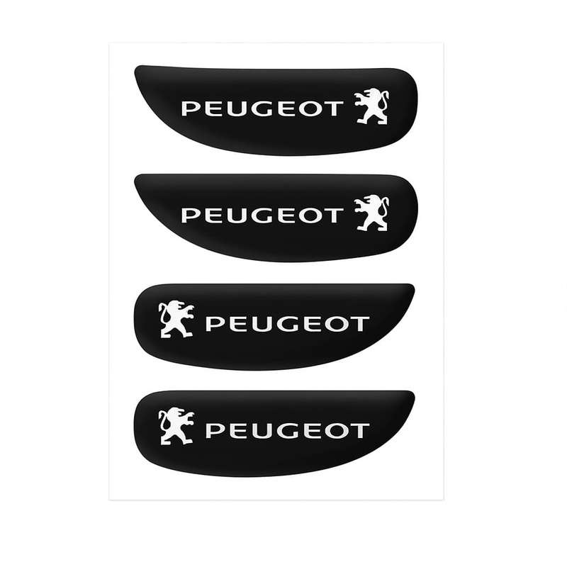 ست برچسب روی دستگیره داخلی خودرو چیکال مدل P-770 مناسب برای پژو 206 بسته 4 عددی