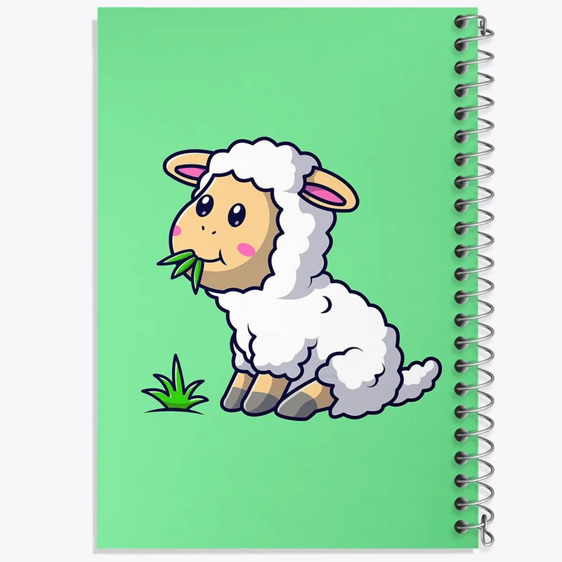 دفتر نت موسیقی 50 برگ خندالو مدل حیوانات بامزه گوسفند کد 29697