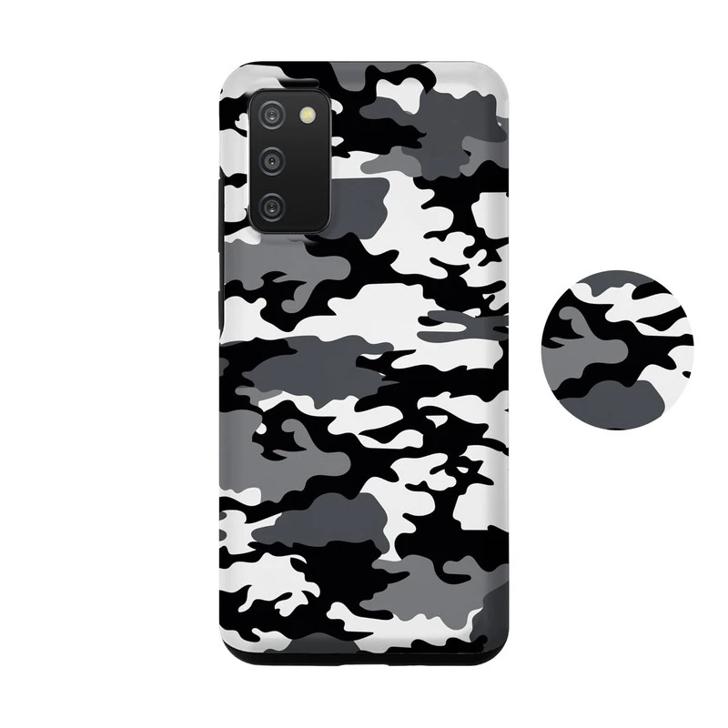 کاور مدل A02s مناسب برای گوشی موبایل سامسونگ Galaxy A02S / M02S به همراه پاپ سوکت