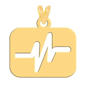 آویز گردنبند طلا 18 عیار زنانه فرشته مدل قلب WNL-000380