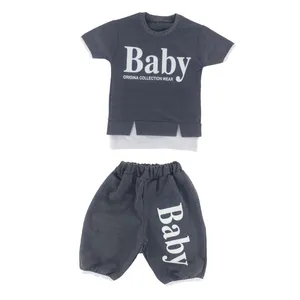 ست تی شرت آستین کوتاه و شلوارک پسرانه مدل baby