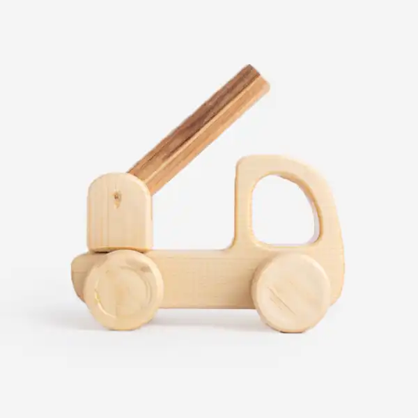 اسباب بازی چوبی مدل جرثقیل کد 43016