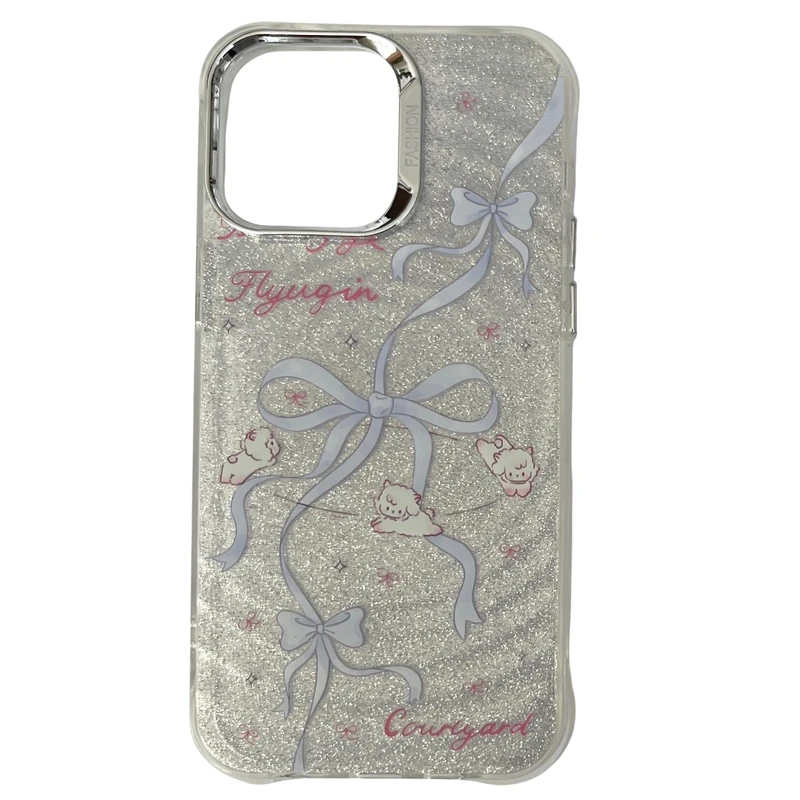 کاور مدل شاین طرح بره و پایپون کد 538 مناسب برای گوشی موبایل اپل iPhone 14 Pro Max