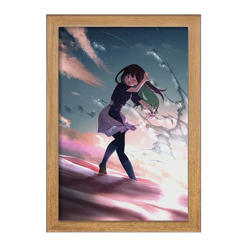 تابلو خندالو مدل چیساتو و تاکینا انیمه لیکوریس ریکویل Lycoris Recoil  کد 23022