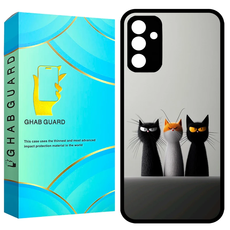 کاور قاب گارد طرح گربه مدل GCHPA34 مناسب برای گوشی موبایل سامسونگ Galaxy A34 5G 