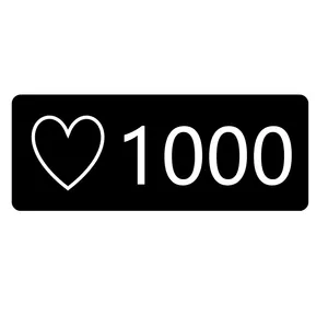 چراغ دیواری مدل نئون طرح 1000 لایک 