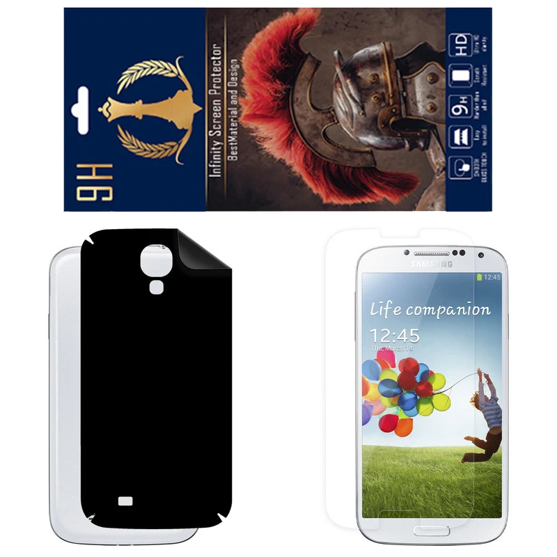 برچسب پوششی اینفینیتی مدل RG مناسب برای گوشی موبایل سامسونگ Galaxy S4 به همراه محافظ صفحه نمایش