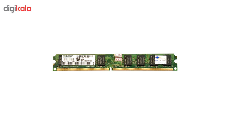 رم دسکتاپ DDR2 تک کاناله 800 مگاهرتز کینگ مکس مدل KL CD48F-B8KB5 EGFS ظرفیت 2 گیگابایت