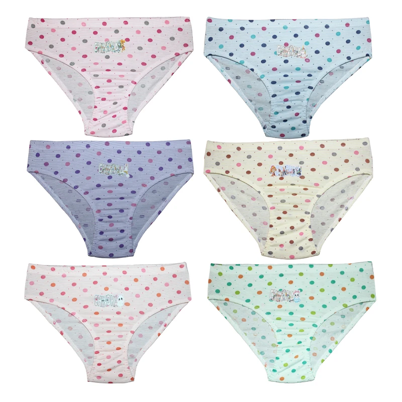 شورت اسلیپ دخترانه چیندکا مدل نخی کد 107 مجموعه 6 عددی