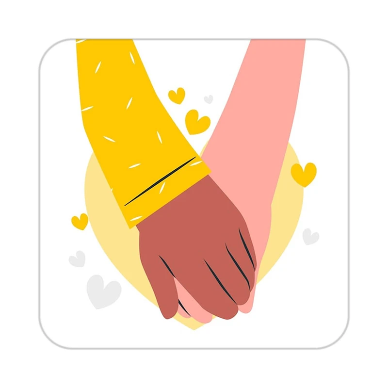 زیر لیوانی کاکتی طرح عاشقانه مدل mp38684