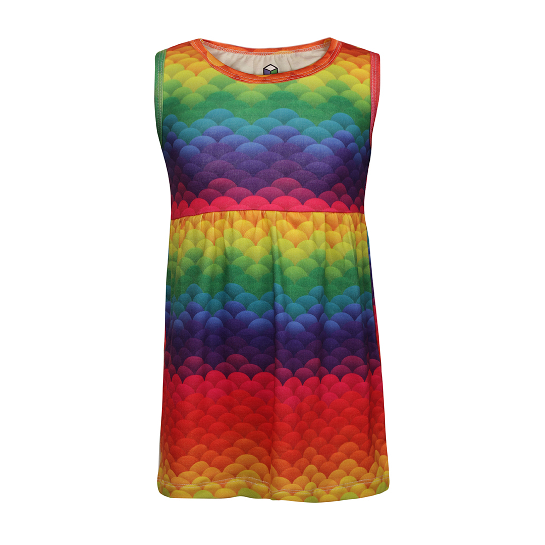 پیراهن دخترانه مدل رنگین کمان 313