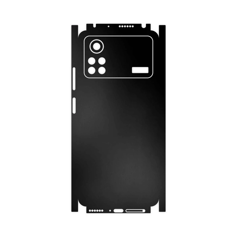 برچسب پوششی ماهوت مدل Matte-Black-FullSkin مناسب برای گوشی موبایل شیائومی Poco X4 Pro 5G