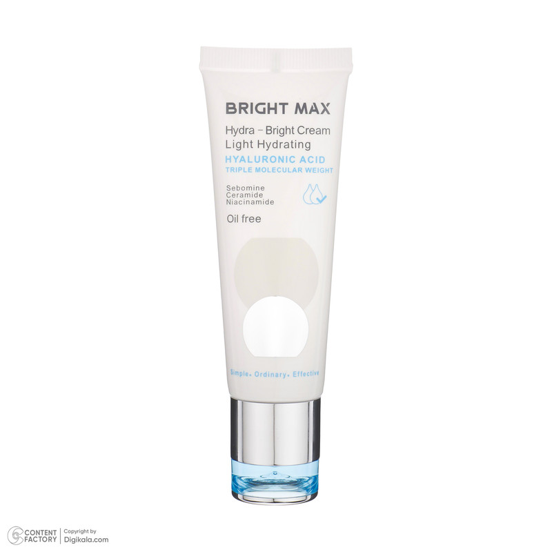 کرم آبرسان برایت مکس مدل هیالورونیک‌اسید حجم 50 میلی‌لیتر