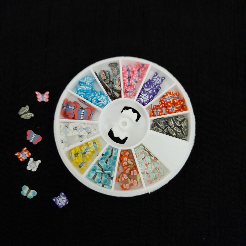 مجموعه تزیین ناخن طرح پروانه