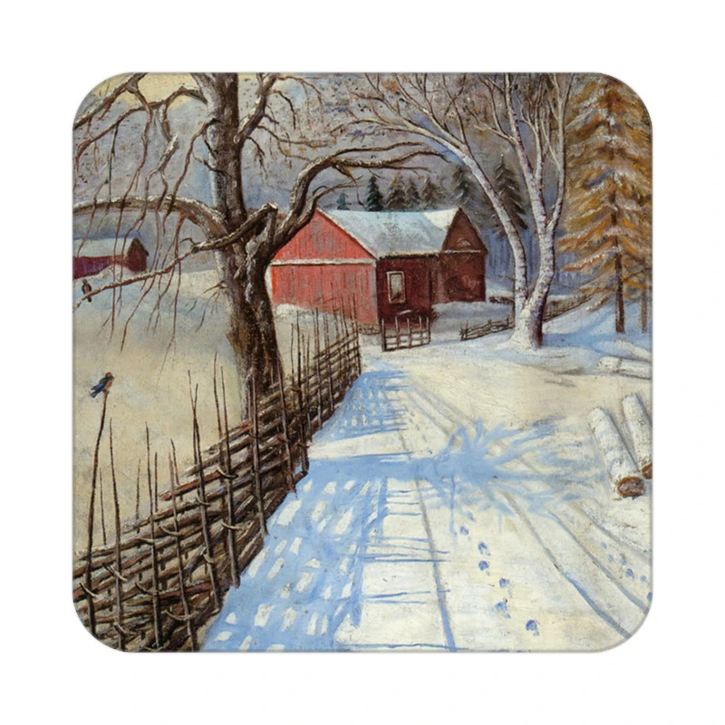 زیر لیوانی کاکتی طرح نقاشی رنگ روغن مدل mg10552