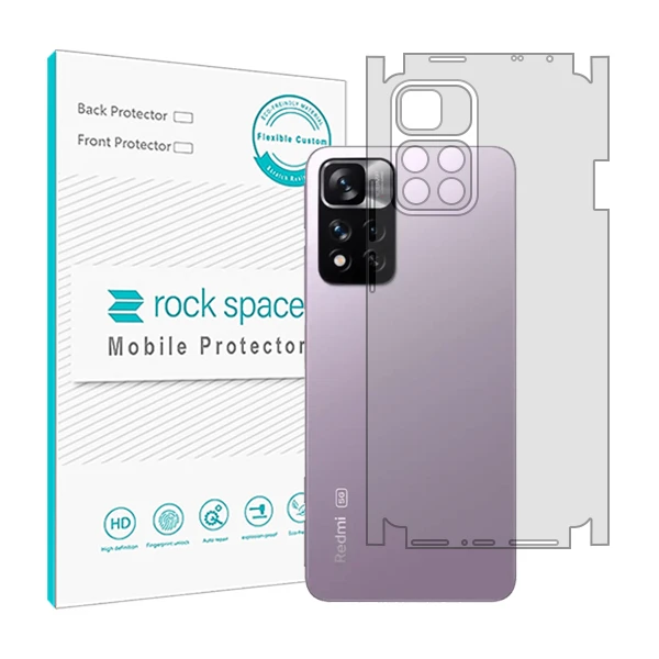 محافظ پشت گوشی شفاف راک اسپیس مدل HyGEL مناسب برای گوشی موبایل شیائومیRedmi Note 11 Pro (China)