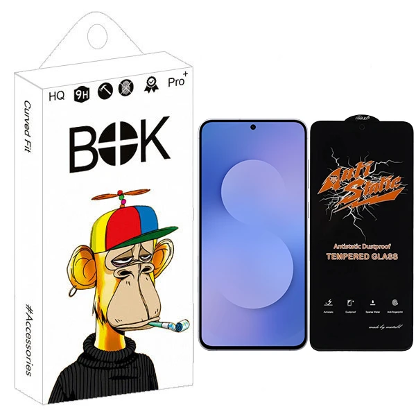 محافظ صفحه نمایش انتی استاتیک بوک مدل Aura مناسب برای گوشی موبایل سامسونگ Galaxy s25 fe
