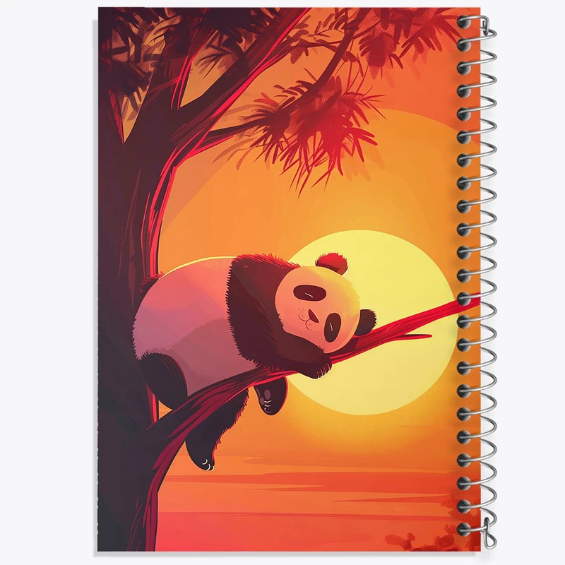 دفتر مشق 100 برگ خندالو طرح پاندا خوابالو کد F8348