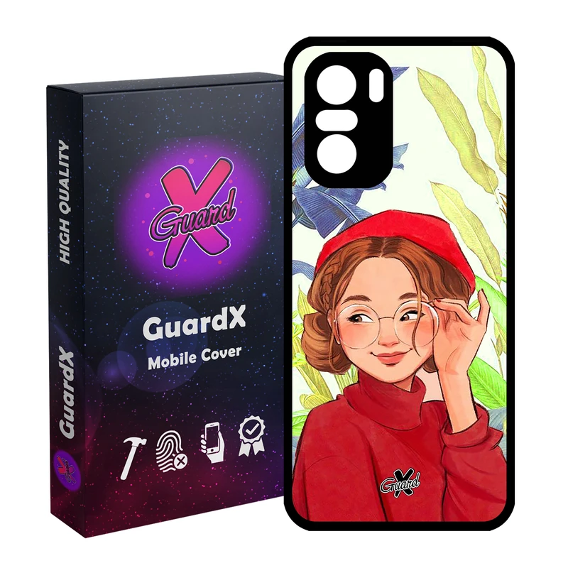 کاور گارد ایکس طرح دختر مدل Glass10328 مناسب برای گوشی موبایل شیائومی Poco F3/MI 11X/MI 11X Pro/Redmi K40/K40 Pro