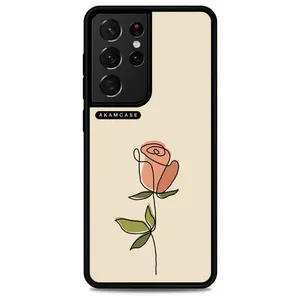 AKAM AMC-WSGS21U-FLOWERS-21 Cover For Samsung Galaxy S21 Ultra