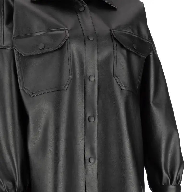 کت چرم زنانه السانا مدل  ستایش کد 166001