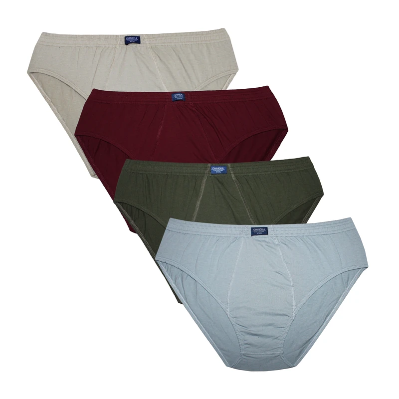 شورت اسلیپ مردانه چیندکا مدل سوپر نخ پنبه کد 1007 مجموعه 4 عددی