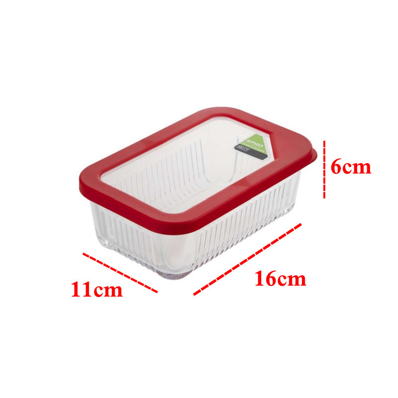 ظرف نگهدارنده لیمون مدل شیاردار کد HS2100 مجموعه 3 عددی
